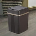 thumbnail image 2 of Touchless Trash Can W/ Lid Battery Operated Modern Rubbish Can for Household Bathroom - Grey, 2 of 7