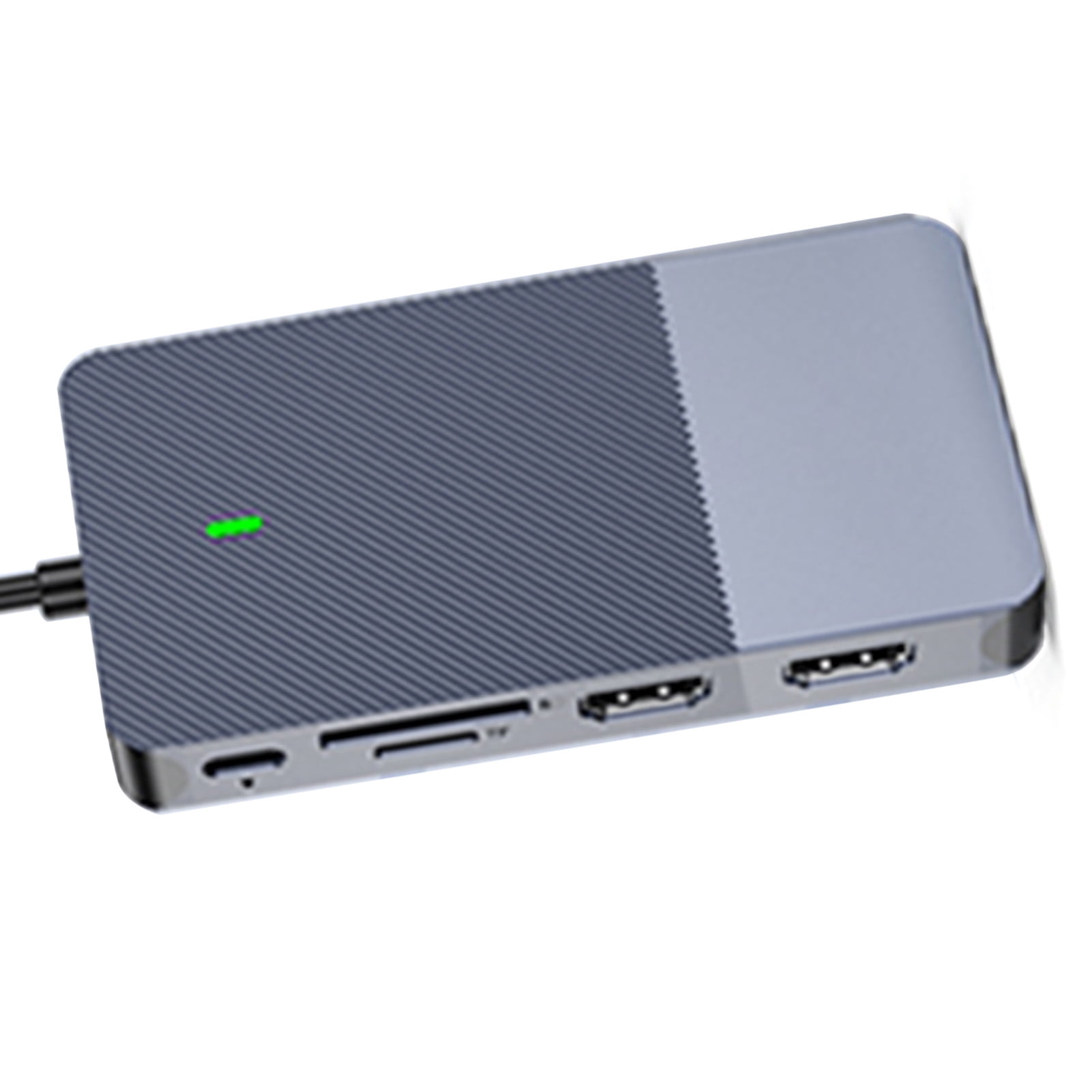 Laptop USB Extenders Docking 11 in 1 USB Hub Triple Display Dock with VGA LAN Card Slots USB 3.0 3.5mm Headphone Splitter Extenders Multiport Docking Station for Laptop
