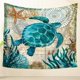 thumbnail image 4 of Tapiz de tortuga Vida marina Tapiz bohemio Mandala Tapiz colgante de pared Arte de la pared Decoración, camino de mesa de playa / tela Zhivalor LRWJ316, 4 of 4