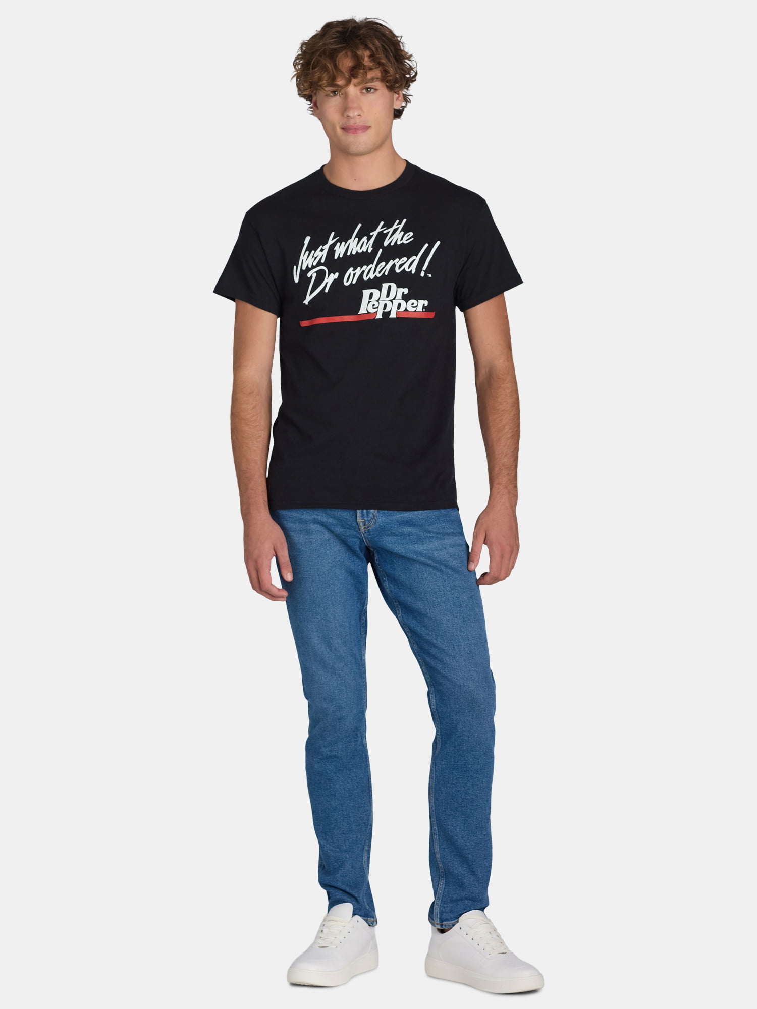 Dr. Pepper Men's & Big Men's Cotton Graphic Tee Shirt, Sizes S-3XL