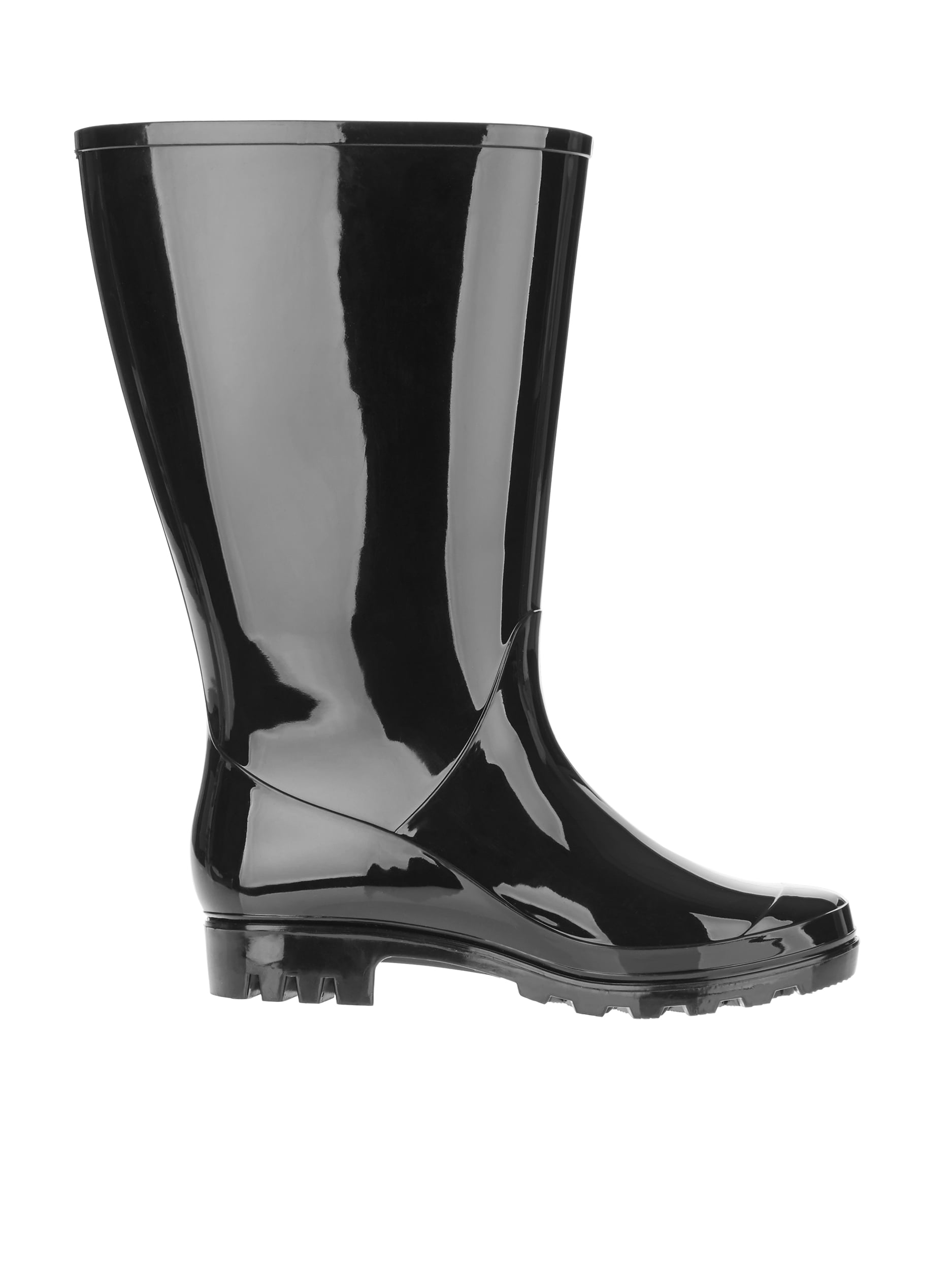 Allure Love Women's Mid Calf Rain Boots Detachable Waterproof Booties Garden Shoes