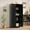Black, variant on Juiluna Tall Pantry Cabinet, 60" Kitchen Pantry Storage Cabinet with 2 Doors and Adjustable Shelves, Freestanding Kitchen Cabinet, Cupboard for Dining Room, Bathroom, Reto White