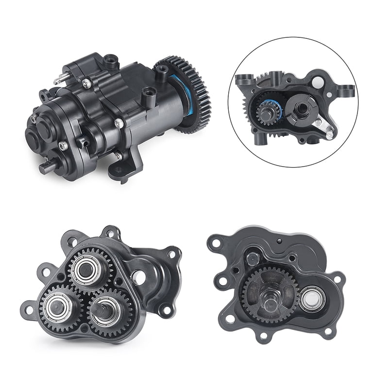 Arbre de transmission métallique pour RC Crawler, compatible WPL 1/16 Camion Militaire Miniature (Noir