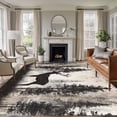 thumbnail image 2 of Forest Deer Large Area Rugs for Bedroom Living Room, Non Slip Carpet Bedside Rug, Rustic Country Wildlife Woodland Black Beige Rectangular Floor Cover Kitchen Accent Rug 8'x10' for Dining Room/Office, 2 of 9