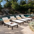 thumbnail image 6 of Noble House Jamaica MultiBrown Wicker Chaise Lounge Cream Cushion (Set of 4), 6 of 20