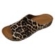 thumbnail image 2 of Bmisegm Ladies Retro Leather Hollow Breathable Slope with Thick Bottom Large Size Fish Mouth Sandals Slippers Summer Brown 7, 2 of 9