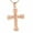 Rose Gold, variant on Rope Winding Cross Cremation Ashes Urn Pendant Necklace Memorial Keepsake Jewelry Lord’s Prayer Cross Ashes Necklaces