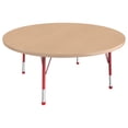 thumbnail image 1 of ECR4Kids 48in Round Everyday T-Mold Adjustable Activity Table Maple/Maple/Sand - Standard Ball, 1 of 3