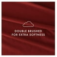 thumbnail image 2 of Double-Brushed Microfiber Twin Sheet Set 3 Piece – Oeko-TEX Certified Ultra Soft & Wrinkle-Free - 16" Deep Pocket Sheets - Easy Care Twin Size - Burgundy, 2 of 7