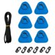 thumbnail image 2 of 6 parches D de PVC, aparejo de cubierta, en D de material acero inoxidable, almohadilla D, para de surf, barco inflable, Azul DYNWAVEMX Almohadilla de remiendo del anillo, 2 of 8