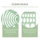 thumbnail image 3 of SWETRACE 4Ud Kit De Y Plantillas Geométricas De Plástico Verde Claro Para Uso En Dibujo Y, 3 of 7