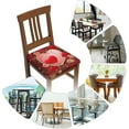 thumbnail image 6 of 6 Packs Removable Chair Seat Covers for Dining Room, Flower Love Heart Stretchable Office Kitchen Chair Slipcovers Cushion Protector Valentine''s Day Furniture Decor, 16.9x16.9 Inches, 6 of 6
