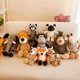 thumbnail image 5 of Juguetes de peluche de animales de la jungla Kawaii de 25 cm, animales del bosque, perro, cebra, elefante, león, zorro, jirafa, juguetes para niños, muñeco, regalo de cumpleaños, 5 of 5