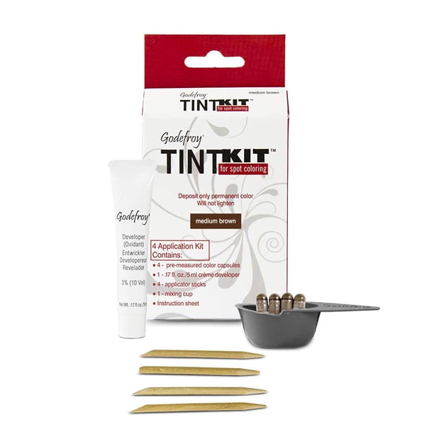 Kit Coloración Capilar Retoque Raíces Profesional Castaño Medio 4 aplicaciones