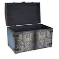 thumbnail image 2 of Household Essentials Vintage Wood Storage Trunk, Large, 2 of 2