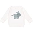 thumbnail image 2 of Inktastic Cute Smiling Baby Hippo Toddler Sweatshirt, 2 of 4