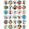 30 X Edible Cupcake Toppers Themed Of Dc Super Hero Girls Collection Of Edible Cake Decorations | Uncut Edible On Wafer Sheet
