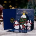 thumbnail image 4 of 6pcs/set 3D Pop-Up Christmas Cards Handmade Holiday Xmas Greeting Card with Envelopes Stickers for New Year Party Postcard Gift, 4 of 19