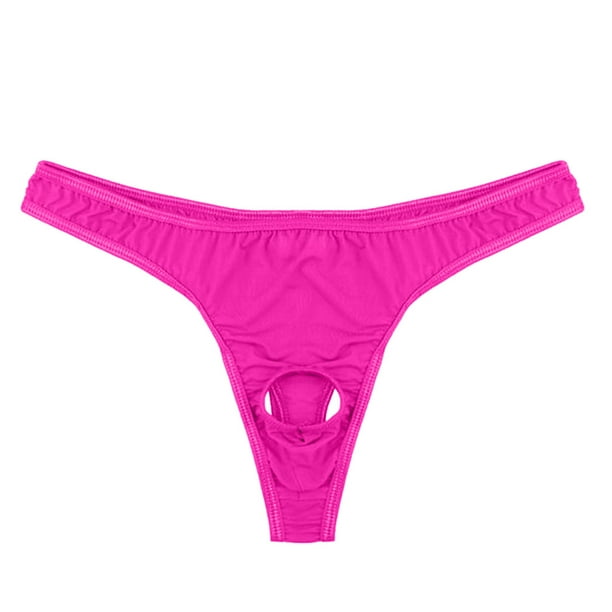 Moonker Mens Lingerie Micro Bikini Front Hole Underwear Underpants 