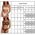 thumbnail image 4 of Women Fishing Net See-through Underwear Bandeau Bra Thongs G-string Mesh Lingerie Set, 4 of 4