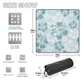 thumbnail image 3 of Hibiscus with Blue and White Picnic Blanket Waterproof Beach Blankets Sandproof Large Mat with Storage Bag Camping Grass Travel Hiking Park 78"x78", 3 of 6