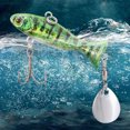 thumbnail image 2 of Cebo Pesca Artificial Metal Vib Señuelo Con Ganchos Agudos Afilados Basco Pike Carpa Marca Mar, 2 of 7