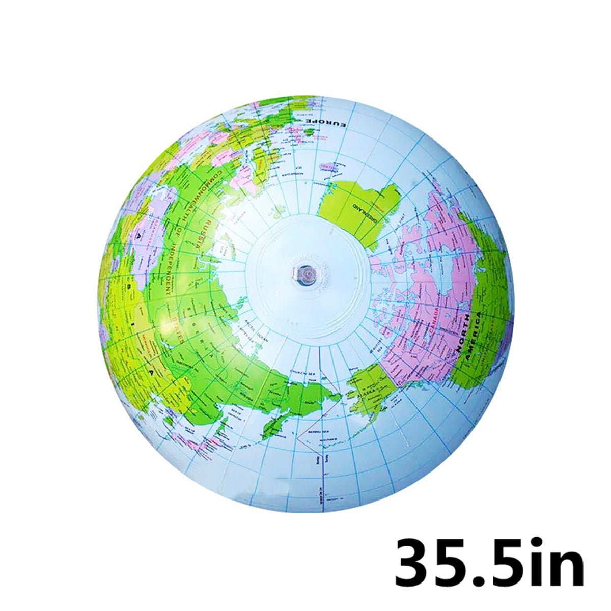 Large 90cm Inflatable World Earth Globe Atlas Map Geography Beach Ball Party Toy 