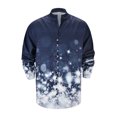 thumbnail image 1 of Camisas Para Hombre Manga Larga Regular Fit Camisa de manga larga para hombre Camisa abotonada para hombre Camisa casual de ajuste de negocios Camisa de cambio gradual (Navy, S), 1 of 6