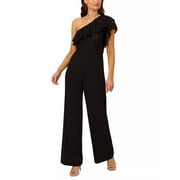 Adrianna Papell Women's One-Shoulder Lace-Bodice Jumpsuit