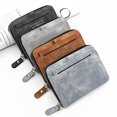 thumbnail image 2 of Flmtop Hommes Portefeuille Dessin Carte Grande Capacité Faux Cuir Sac à Main Multi-Usage Rétro pour Voyage, 2 of 10