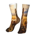 thumbnail image 6 of KLL Pastoral Sunflower Corgi Print Womens Crew Socks Athletic Middle Tube Long Socks Novelty Socks Gifts For Men, 6 of 7