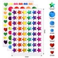 thumbnail image 2 of Dorbetar 1710 piezas de stickers brillantes de estrellas y corazones para niños, 2 of 8