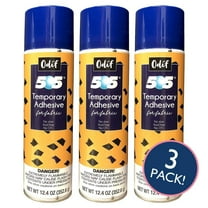 Odif USA 505 Extremely Flammable Unisex Temporary Fabric Spray Adhesive, 12.4 oz, 3 Pack