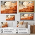 thumbnail image 4 of Designart "Brown modern Space Planet" Space Planet Floater Framed Wall Decor, 4 of 7
