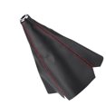 thumbnail image 3 of Cubierta de Perilla de Cambio de Marchas Universal Estilo Fibra de Carbono Cubierta de Perilla de Palanca de Cambios de Cuero PU Cubierta de Bota de Polaina de Engranaje de Punto Rojo, 3 of 14