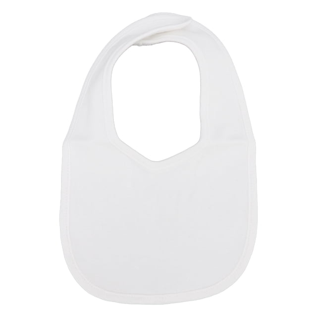 Babero para bebé Algodón Blanco puro Doble capa Regulable Suave Cómodo Lavable a máquina Babero con botones para niños pequeños