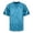 Blue, variant on Football Mesh Practice Athletic T Shirt Solid Color V Neck Short Sleeve Hop Sports T Shirt Mens Shirts Packs Dry Blend Turtle Neck Top for Men Big and Tall T Shirt Men Medium Shirts Soft T