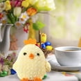thumbnail image 5 of Easter Cartoon Three Colorful Chicken Pendant For Party Plush Chick Figurine Easter Decorations Home Decor, 5 of 7