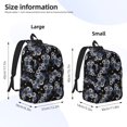 thumbnail image 4 of Naloa Canvas Backpack for Men Women Sunflowers Print Rucksack Casual Travel Daypack Large and Small Durable College Tote Satchel Bookbag for Teens, 4 of 8