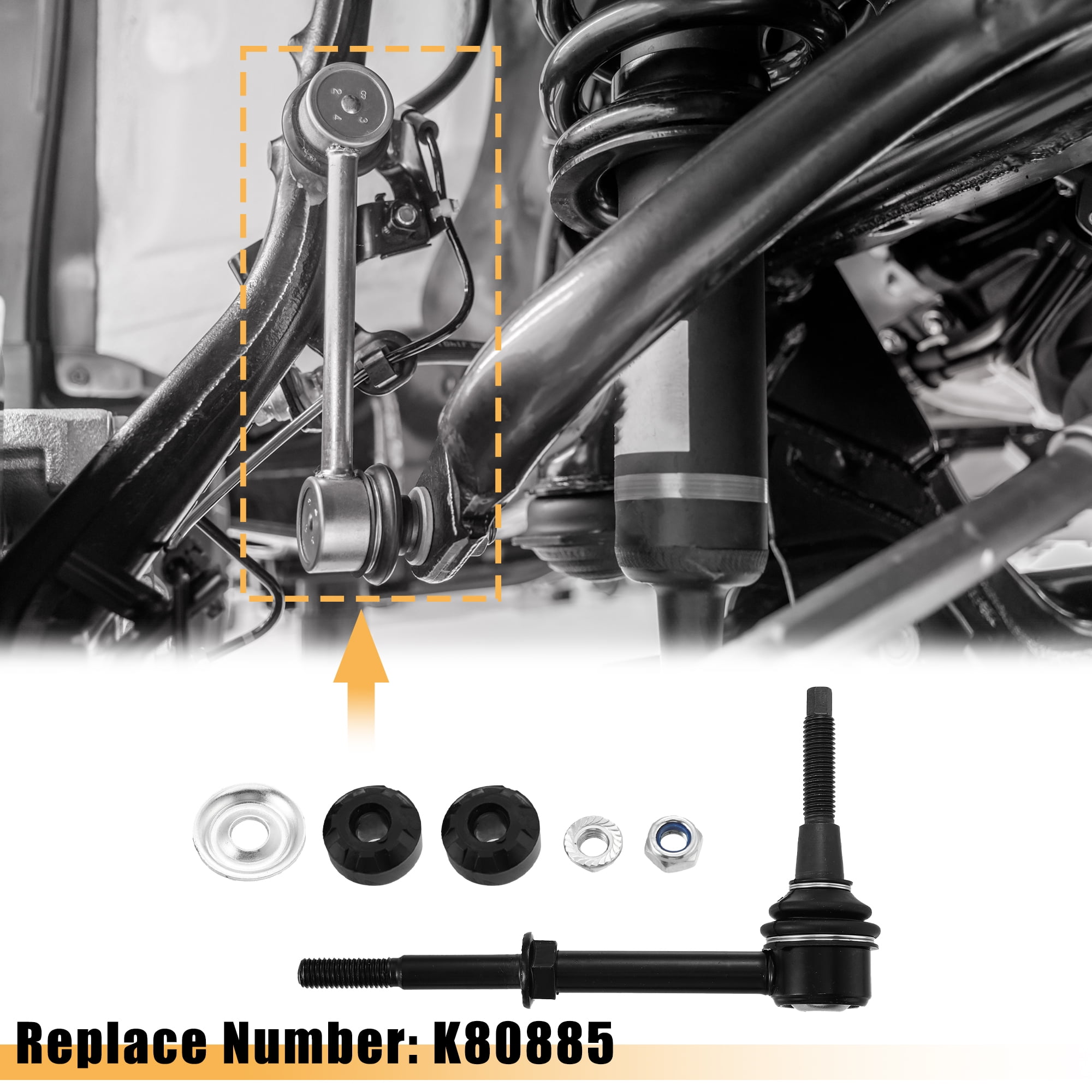 2pcs Front Sway Bar Links 5093111AA K80467 Stabilizer Link Suspension for Dodge for Ram 3500 2004-2005 2500 2003-2005