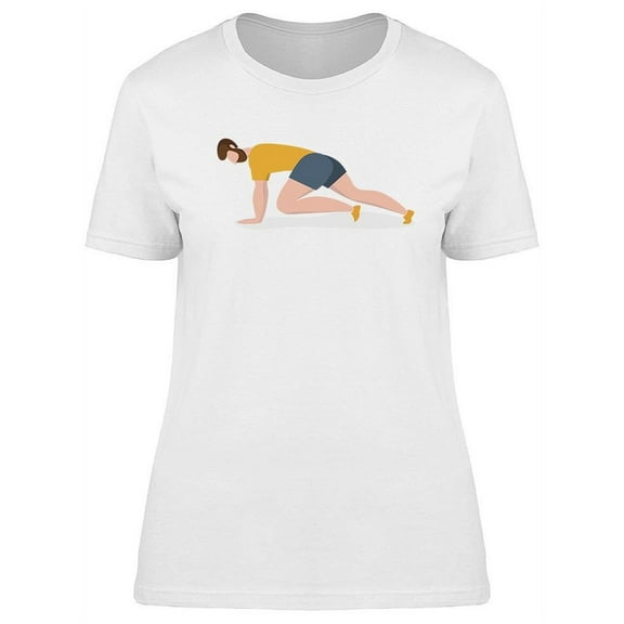 Men Performing Yoga T-Shirt Women -Image by Shutterstock, Female x-Large