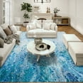 thumbnail image 2 of Karina Indoor/Outdoor Blue Color Splash 8' x 10' Non-Skid Area Rug, 2 of 8