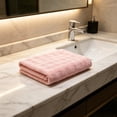 thumbnail image 4 of Large-Grids Corals Fleece Towel And Extra-Large Extra-Thick Face Towel For Men And Women And Bathroom And Washroom Towel, 4 of 6