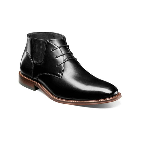 

Stacy Adams Maxwell Plain Toe Chukka Boot Smooth leather Black Lace Up 25551-001