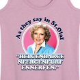 thumbnail image 3 of Golden Girls - As We Say In St Olaf - Women's Racerback Tank Top, 3 of 5