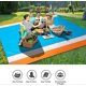 thumbnail image 5 of ZHAOCHENG Manta de playa, tapete de playa resistente a la arena de 79" x 82" adecuado para 1-3 adultos, tapete de picnic ligero e impermeable (azul lago), 5 of 5