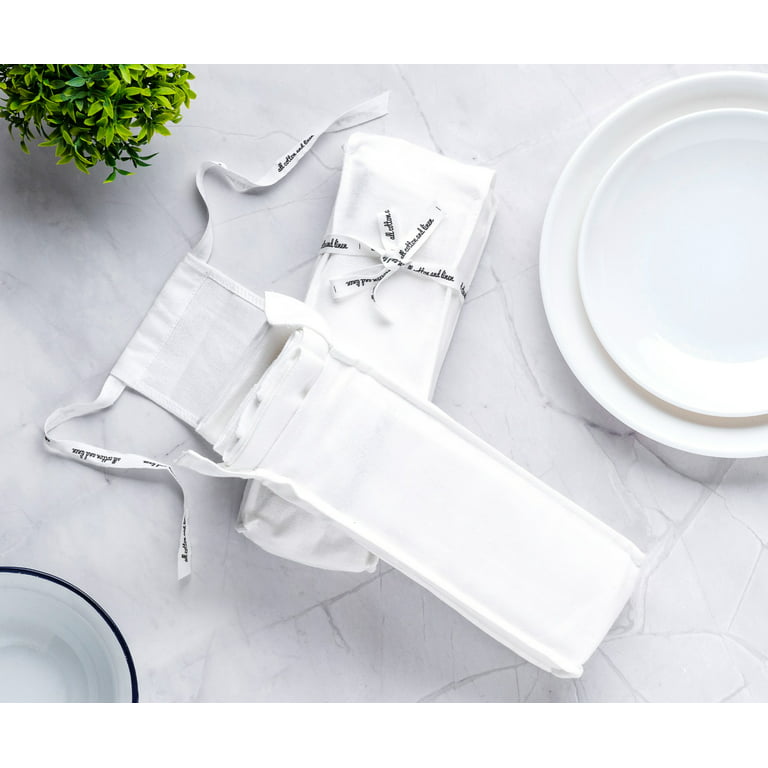 Atlas Kitchen PURE WHITE POLKA DOT Dinner Napkins Cloth 18x18 Bulk 100 –  Ameritex Linen