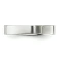 thumbnail image 3 of Chisel QWFB040-10 4 mm Sterling Silver Flat Band, Size 10, 3 of 7
