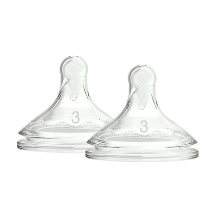 UPC: 0072239316924 | Dr. Brown’s Natural Flow Level 3 Wide-Neck Baby Bottle Nipple Medium-Fast Flow 100% Silicone BPA Free 2-Pack 6m+