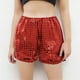 thumbnail image 2 of Odeerbi 3-12 Años Niños Niñas Lentejuelas Metálicas Sparkly Pantalones Cortos de Baile Sport Atletic Pantalones Cortos Etapa Rendimiento Trajes Verano Pantalones Color Sólido, 2 of 4